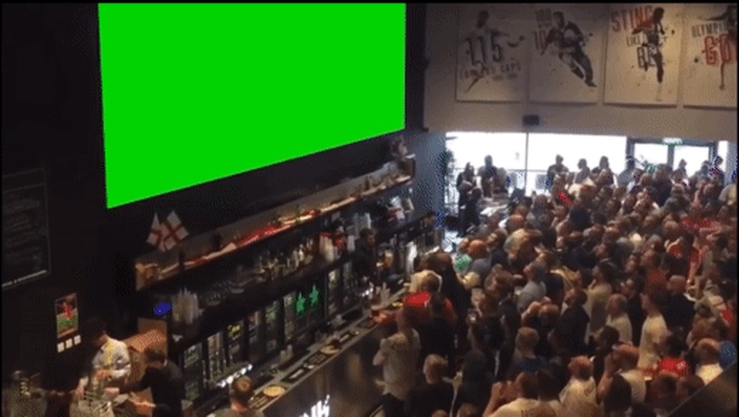 Soccer Celebration In A Bar blank meme template