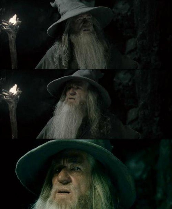 Confused Gandalf blank meme template