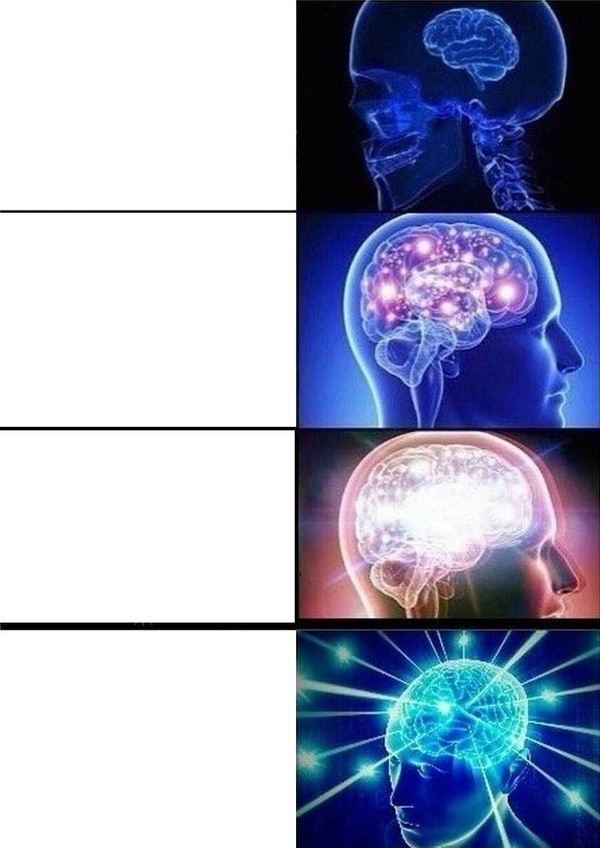 Galaxy Brain blank meme template