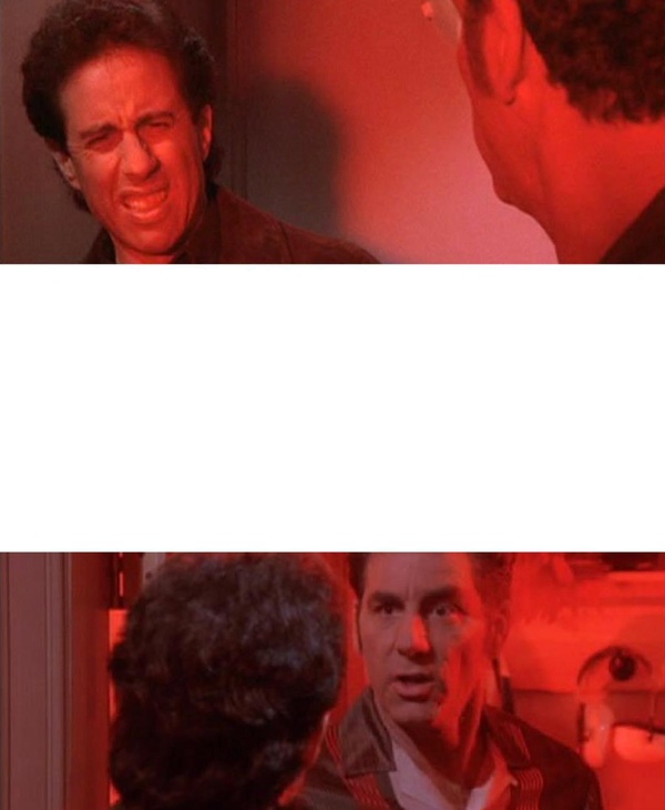 Kramer, What's Going On In There? meme template