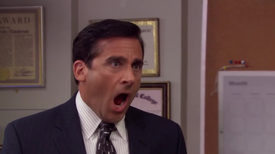 Michael Scott No God No blank meme template