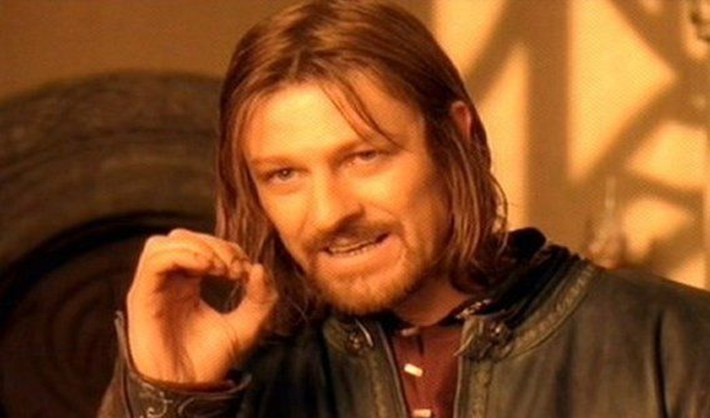 One Does Not Simply Walk into Mordor meme template