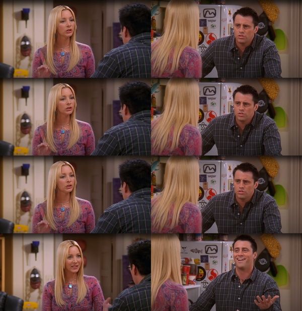 Phoebe Teaching Joey blank meme template