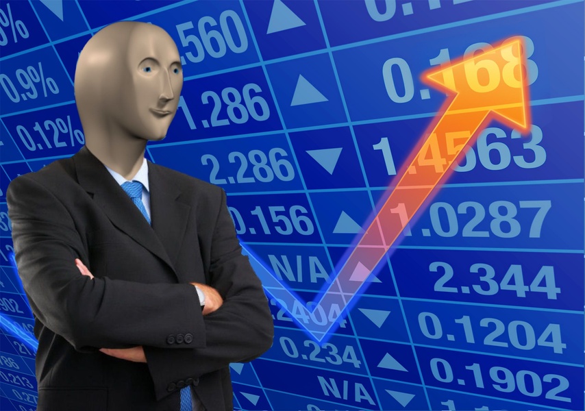 Stonks blank meme template