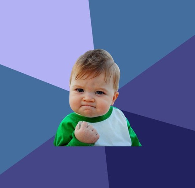 Success Kid blank meme template