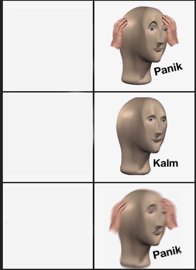 Panik Kalm Panik blank meme template