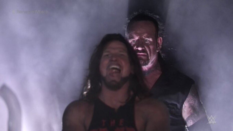AJ Styles & Undertaker blank meme template