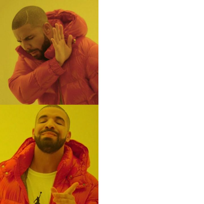 Drake Blank blank meme template